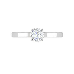 1.00 cts Solitaire Platinum Ring JL PT RS RD 104   Jewelove.US