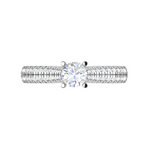 Load image into Gallery viewer, 0.30 cts Solitaire Diamond Split Shank Platinum Ring JL PT RP RD 147   Jewelove.US
