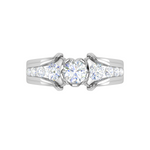 Load image into Gallery viewer, 0.30cts Solitaire Diamond Shank Platinum Ring JL PT RECS1148   Jewelove.US
