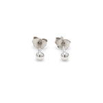 Load and play video in Gallery viewer, 3mm Platinum Ball Earrings Studs JL PT E 182
