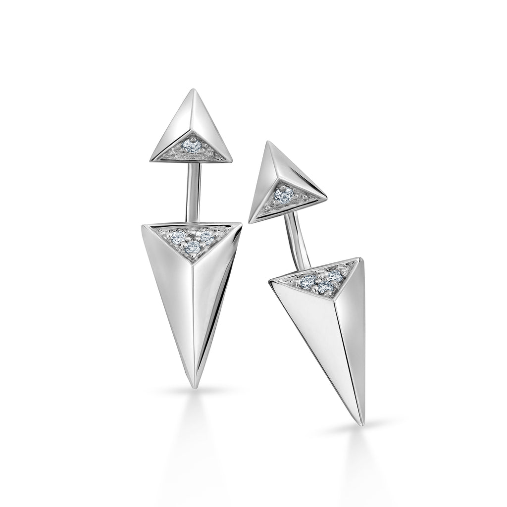 Evara Platinum Diamonds Earrings for Women JL PT E 227   Jewelove.US