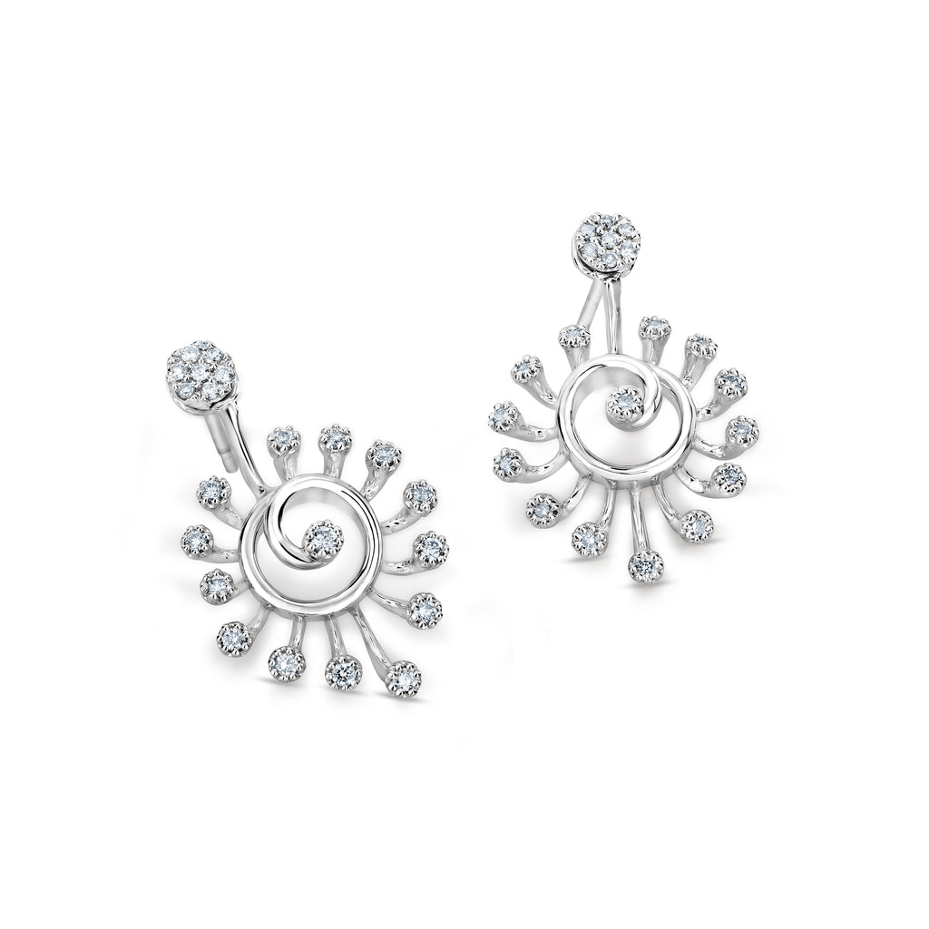 Evara Platinum Diamonds Earrings for Women JL PT E 230  VVS-GH Jewelove.US