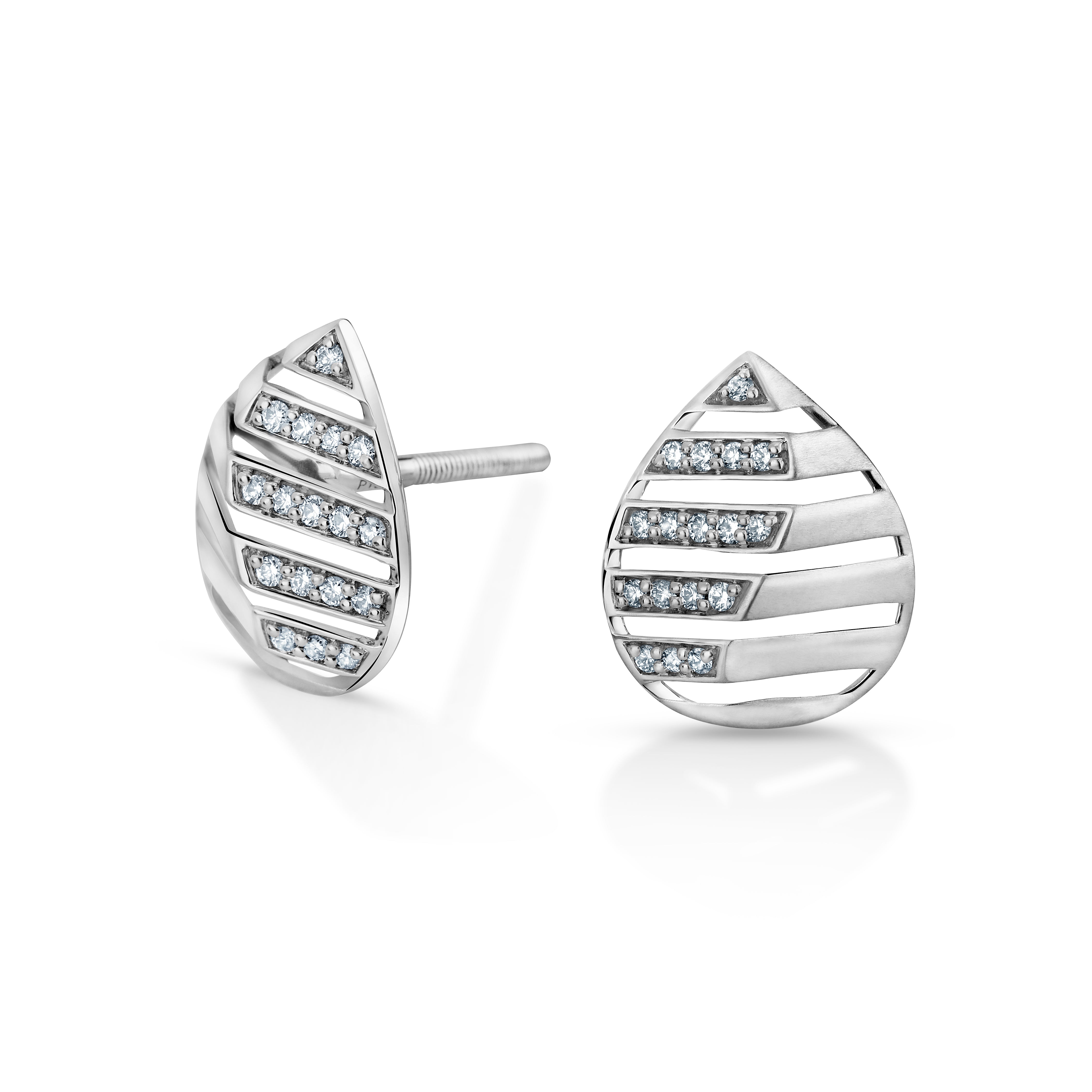 Evara Platinum Diamonds Earrings for Women JL PT E 234  VVS-GH Jewelove.US