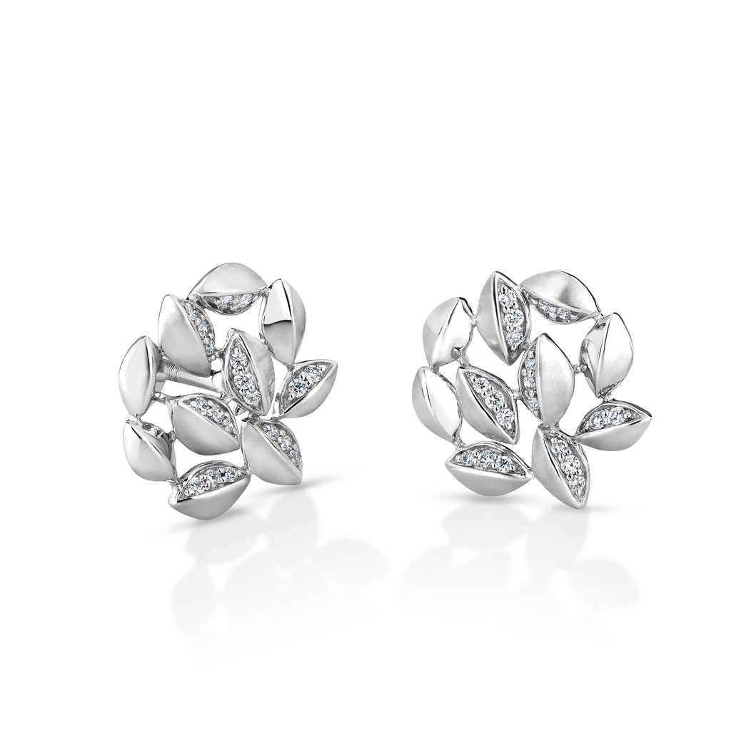 Evara Platinum Diamonds Earrings for Women JL PT E 235   Jewelove.US