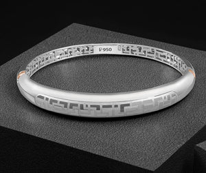 Men of Platinum | Designer Platinum Geometric Maze Bracelet JL PTB 741   Jewelove.US