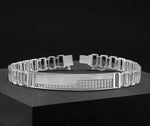 Load image into Gallery viewer, Men of Platinum | Designer Bold Interwoven Platinum Bracelet JL PTB 740
