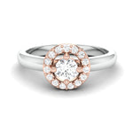 Load image into Gallery viewer, 20 Pointer Halo Diamond Solitaire Platinum Engagement Ring JL PT 582
