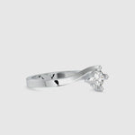 Load and play video in Gallery viewer, Designer Platinum Solitaire Engagement Ring with Diamond Studded Prongs JL PT G-122
