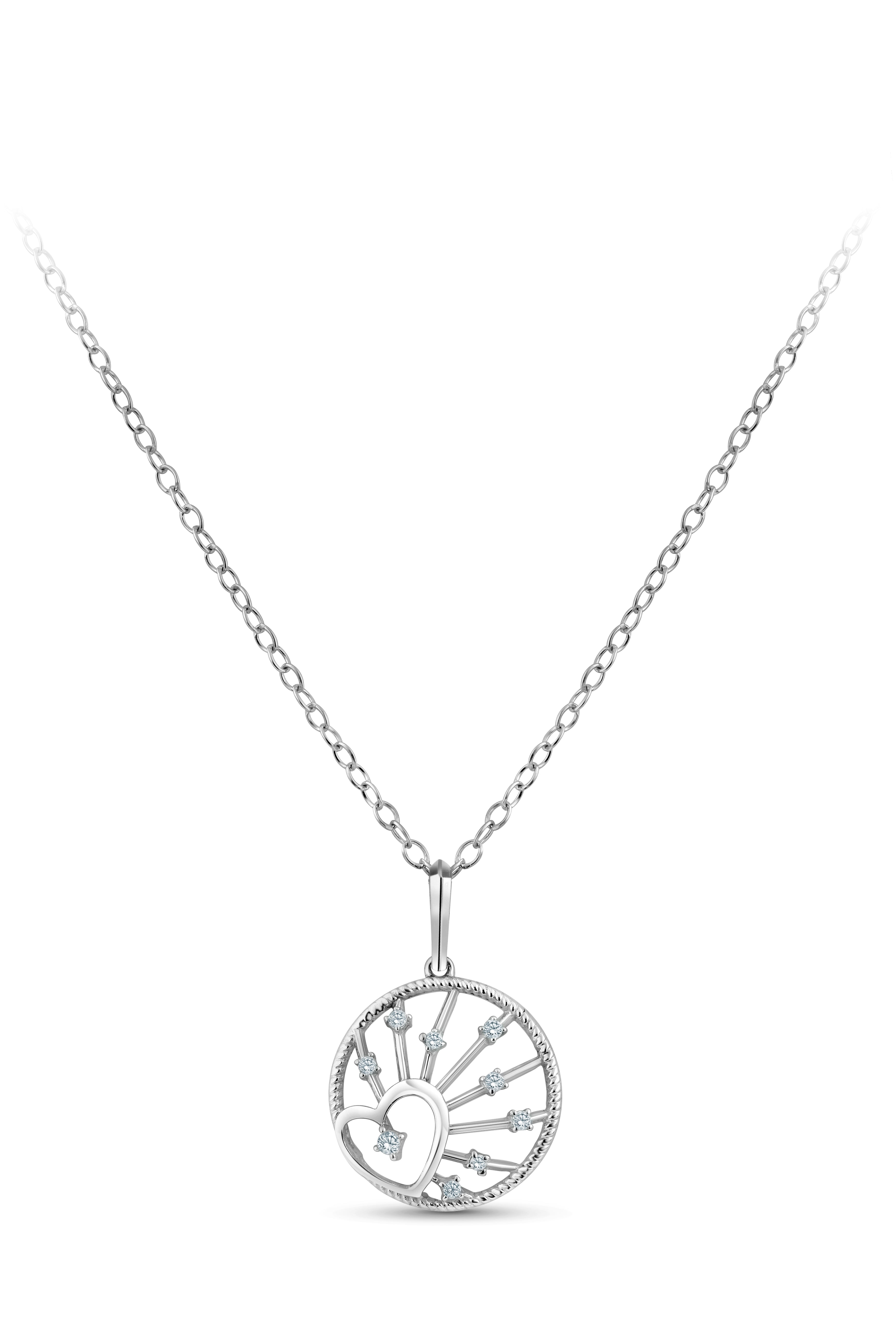 Platinum Evara Diamond Pendant for Women JL PT P 242   Jewelove