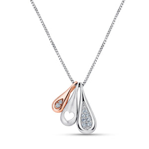 Designer Platinum & Rose Gold Pendant with Diamonds JL PT P 226  VVS-GH Jewelove