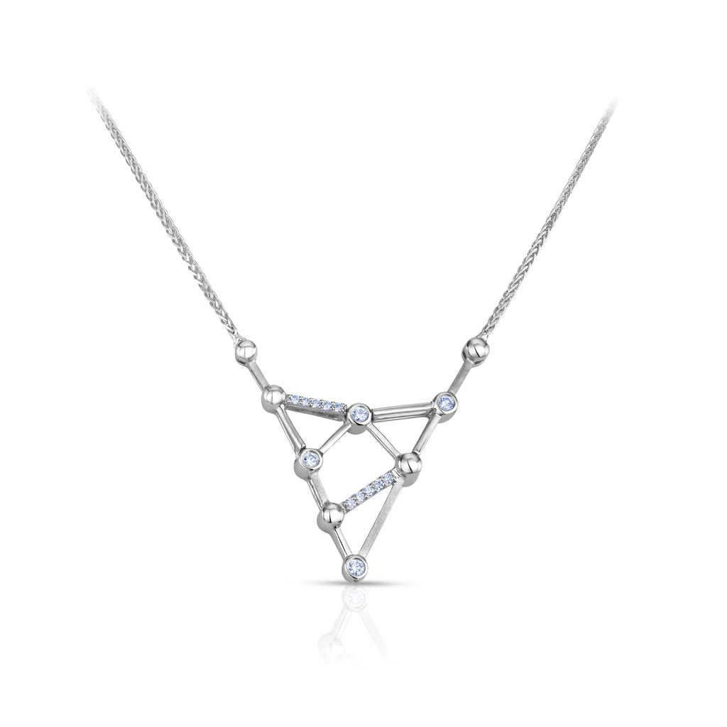 Evara Platinum Necklace with Diamonds for Women JL PT N 188   Jewelove.US
