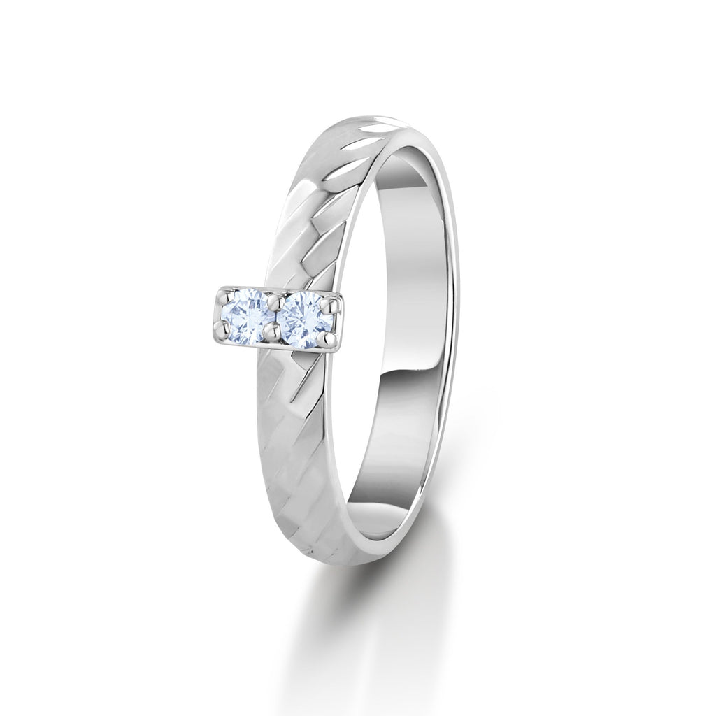 Evara Platinum Diamond Ring for Women JL PT 1087   Jewelove