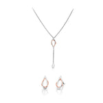 Load image into Gallery viewer, Evara Platinum &amp; Rose Gold Pendant Set JL PT P E 258   Jewelove.US
