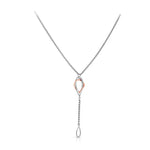 Load image into Gallery viewer, Evara Platinum &amp; Rose Gold Pendant Set JL PT P E 258   Jewelove.US
