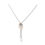 Load image into Gallery viewer, Evara Platinum &amp; Rose Gold Pendant Set JL PT P E 259   Jewelove.US
