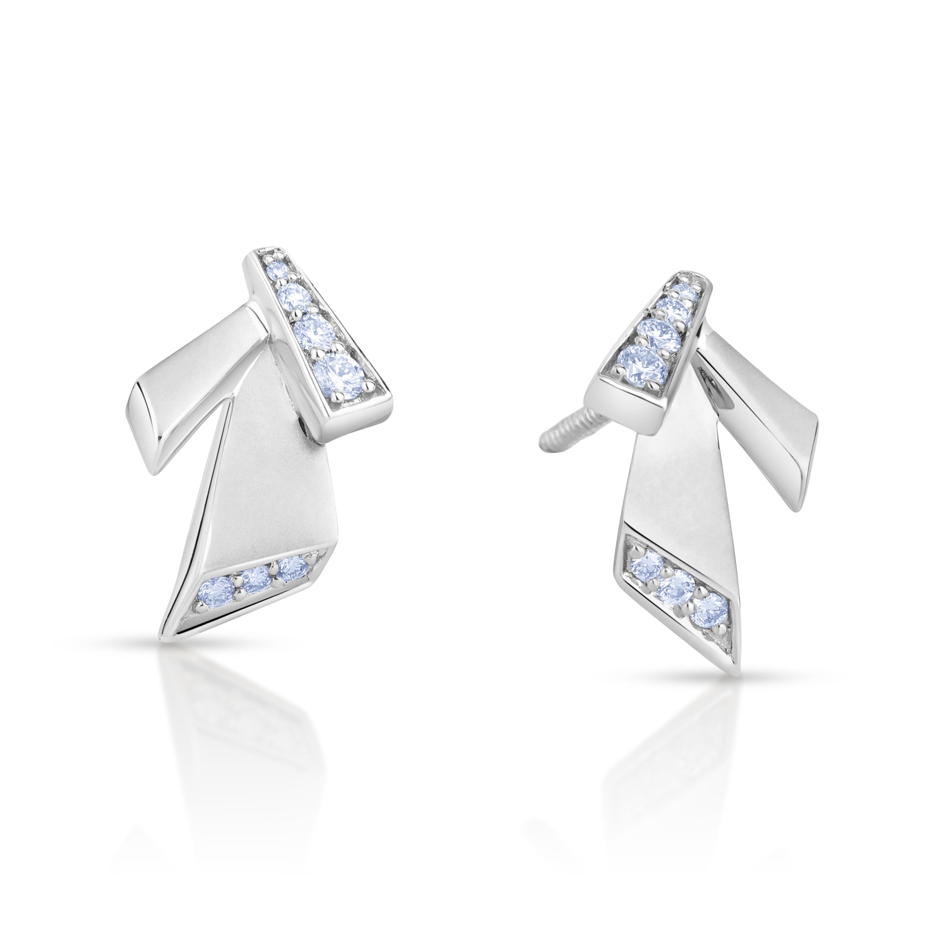 Evara Platinum Diamonds Earrings for Women JL PT E 268  VVS-GH Jewelove.US