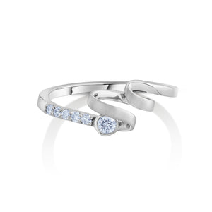 Evara Platinum Diamond Ring for Women JL PT 1089   Jewelove