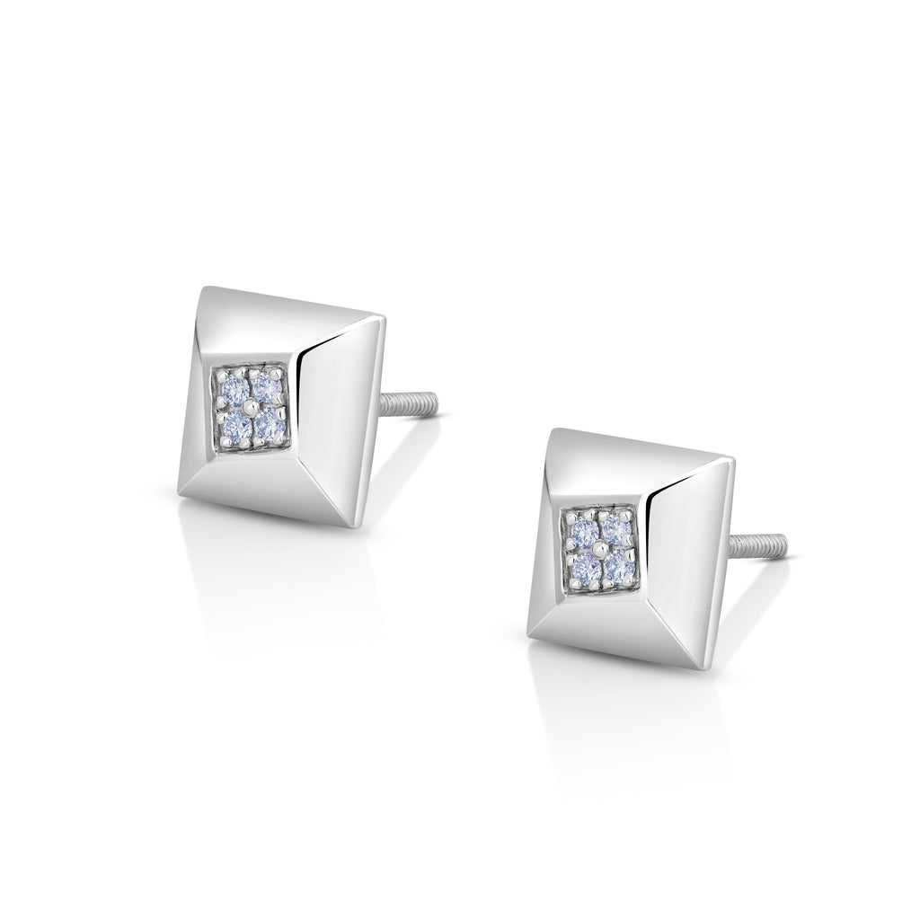 Evara Platinum Diamonds Earrings for Women JL PT E 269  VVS-GH Jewelove.US