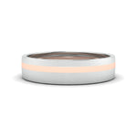 Load image into Gallery viewer, Platinum Ring with a Rose Gold Streak JL PT 1003
