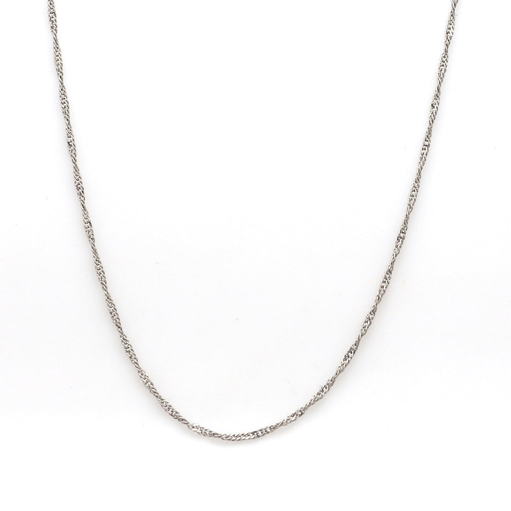 1mm Japanese Thin Platinum Chain for Women JL PT CH 1132   Jewelove.US