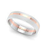 Load image into Gallery viewer, Platinum Ring with a Rose Gold Streak JL PT 1003  Men-s-Ring-only Jewelove.US
