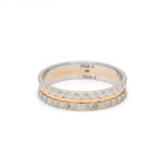Load image into Gallery viewer, Designer Unisex Platinum &amp; Rose Gold Couple Rings JL PT 1120  Women-s-Band-only Jewelove.US

