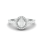 Load image into Gallery viewer, Oval Solitaire-Look Platinum Diamond Ring for Women JL PT 1004   Jewelove
