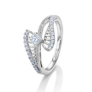 Platinum Diamonds Ring for Women JL PT 1079  VVS-GH-Women-s-Band-only Jewelove