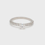 Load and play video in Gallery viewer, Customised 30-Pointer Platinum Solitaire Ring with Diamonds JL PT 944
