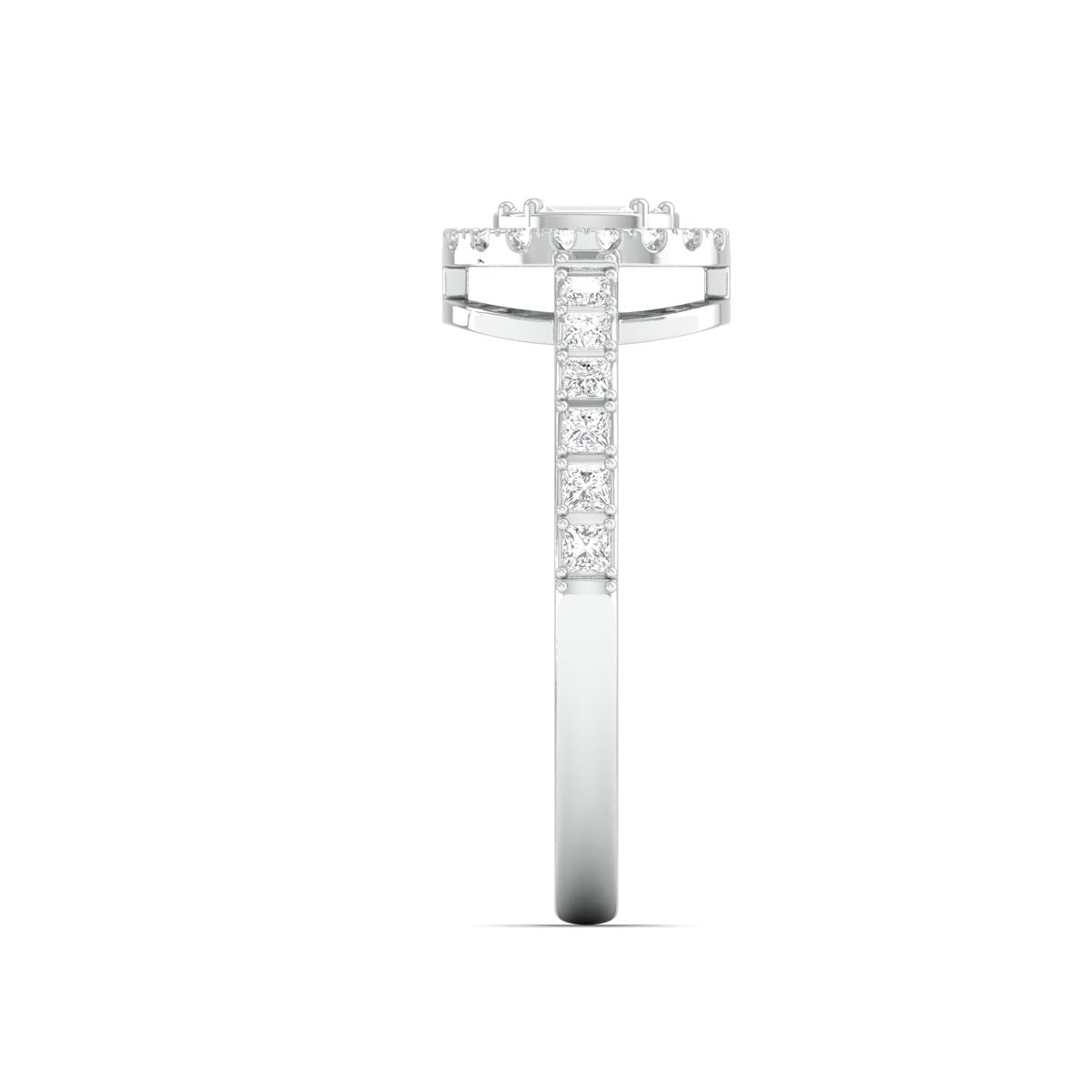 Oval Solitaire-Look Platinum Diamond Ring for Women JL PT 1004   Jewelove