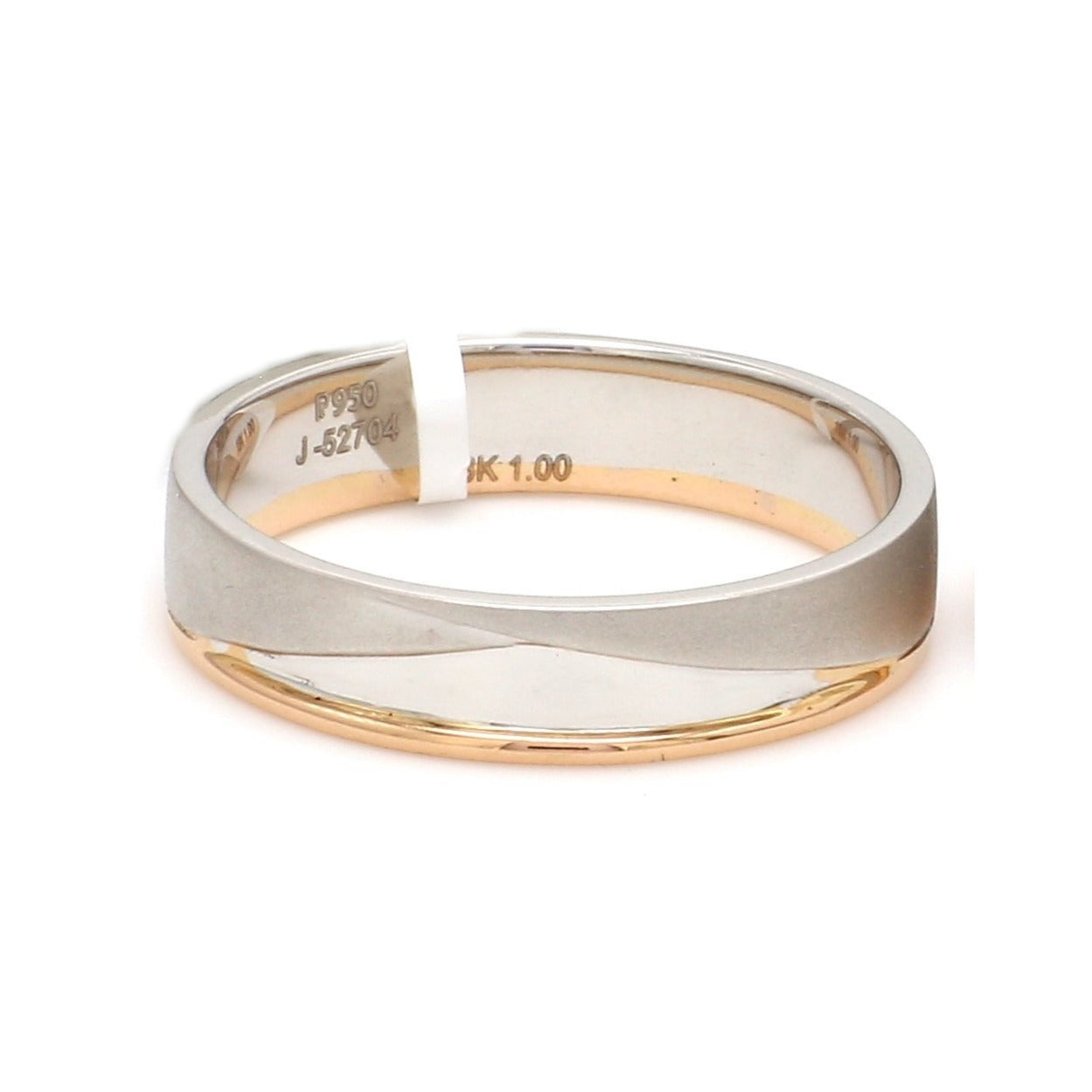 Designer Diamond Platinum Rose Gold Ring for Men  JL PT 1131