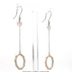 Load image into Gallery viewer, Japanese Platinum Earrings with Rose Gold for Women JL PT E 280   Jewelove.US
