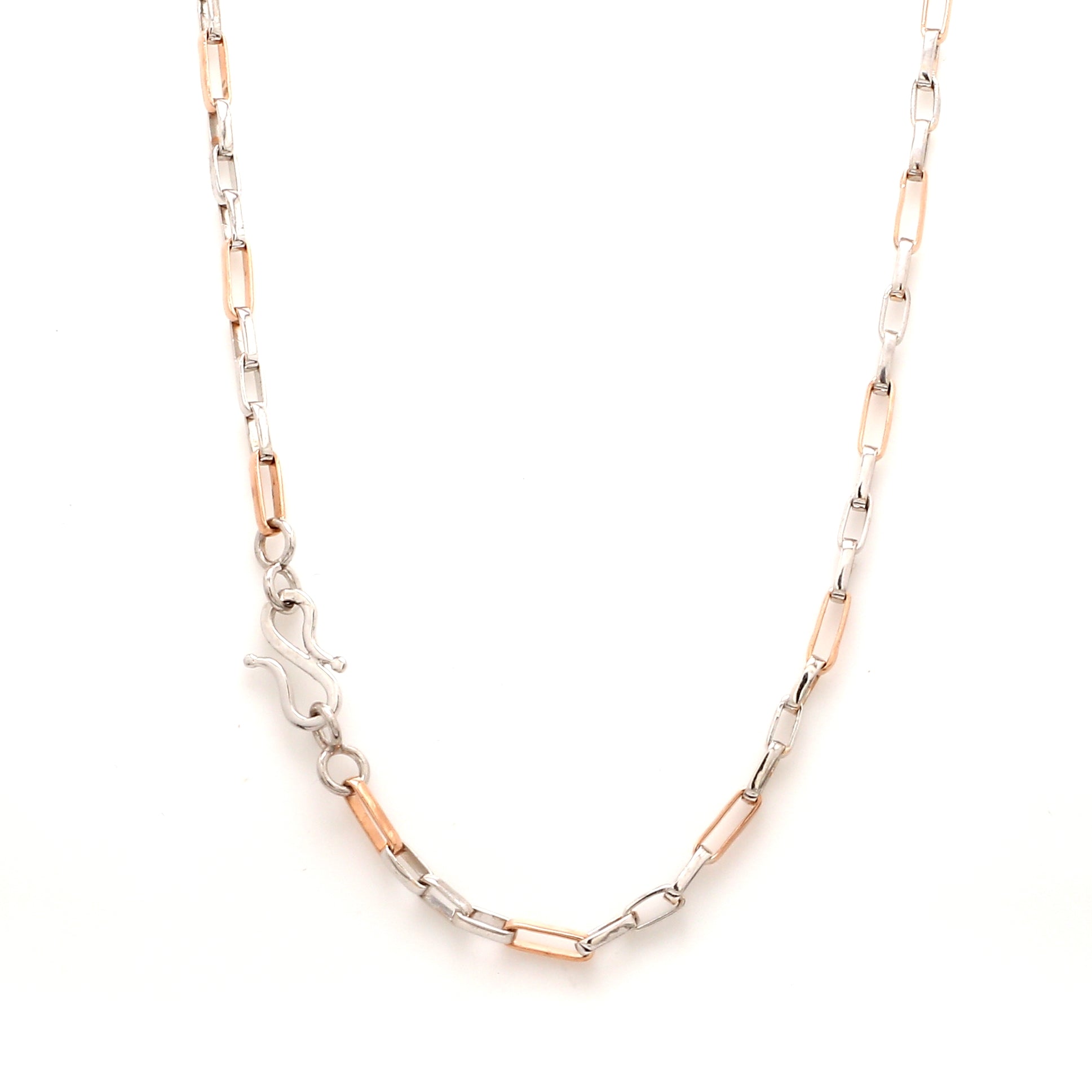 Platinum + Rose Gold Chain for Men JL PT CH 1044