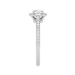 Load image into Gallery viewer, 0.50 cts Solitaire Halo Diamond Shank Platinum Ring JL PT RH RD 249   Jewelove.US
