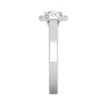 Load image into Gallery viewer, 0.50 cts Solitaire Halo Diamond Platinum Ring JL PT RH RD 291   Jewelove.US
