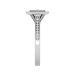 Load image into Gallery viewer, 0.70 cts Solitaire Halo Diamond Shank Platinum Ring JL PT RH RD 128   Jewelove.US
