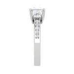 Load image into Gallery viewer, 0.70 cts. Princess Cut Solitaire Platinum Shank Diamond Ring JL PT R3 PR 132   Jewelove.US
