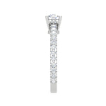 Load image into Gallery viewer, 0.50 cts Solitaire Diamond Shank Platinum Ring JL PT RC RD 253   Jewelove.US
