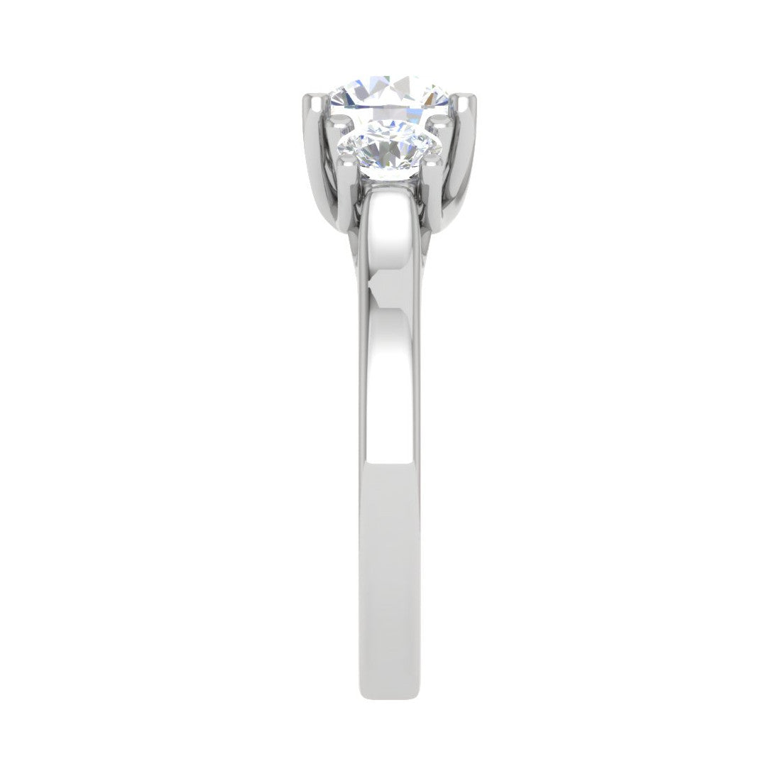 0.70cts Platinum Solitaire Diamond Ring JL PT R3 RD 105   Jewelove.US