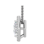 Load image into Gallery viewer, 0.70 cts. Platinum Princess Cut Solitaire Pendant for Women JL PT P PF PR 112   Jewelove.US
