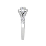 Load image into Gallery viewer, 0.30 cts. Cushion Solitaire Halo Split Shank Platinum Engagement Ring JL PT JRW1543MM   Jewelove.US
