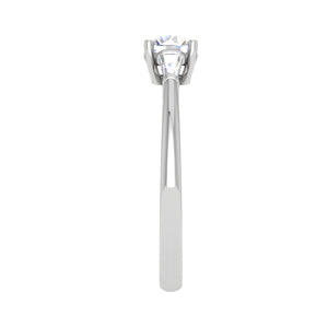 0.50 cts. Platinum Solitaire Diamond Ring JL PT R3 RD 116   Jewelove.US
