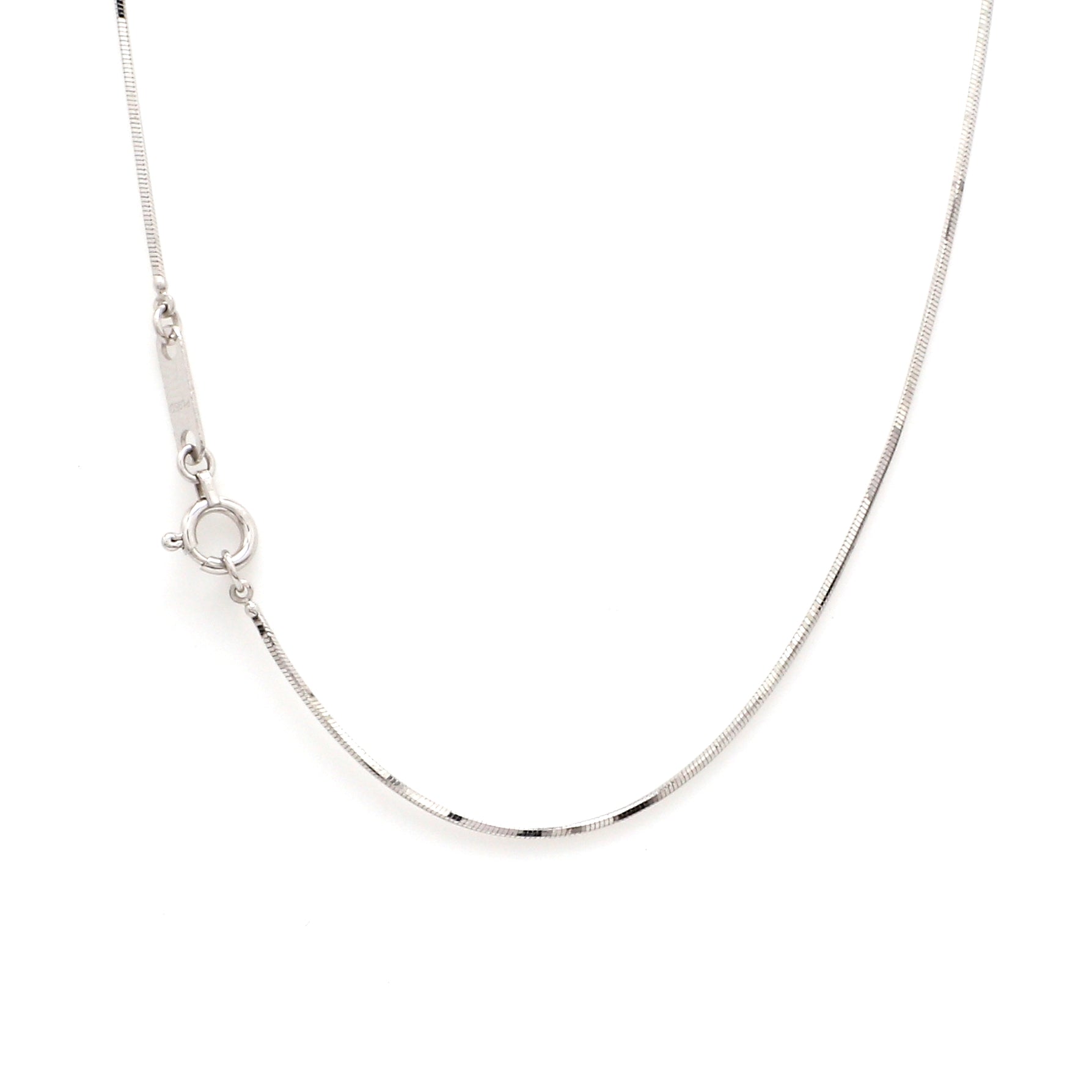 Thin Dazzling Shiny Platinum Chain JL PT 747 - Thin