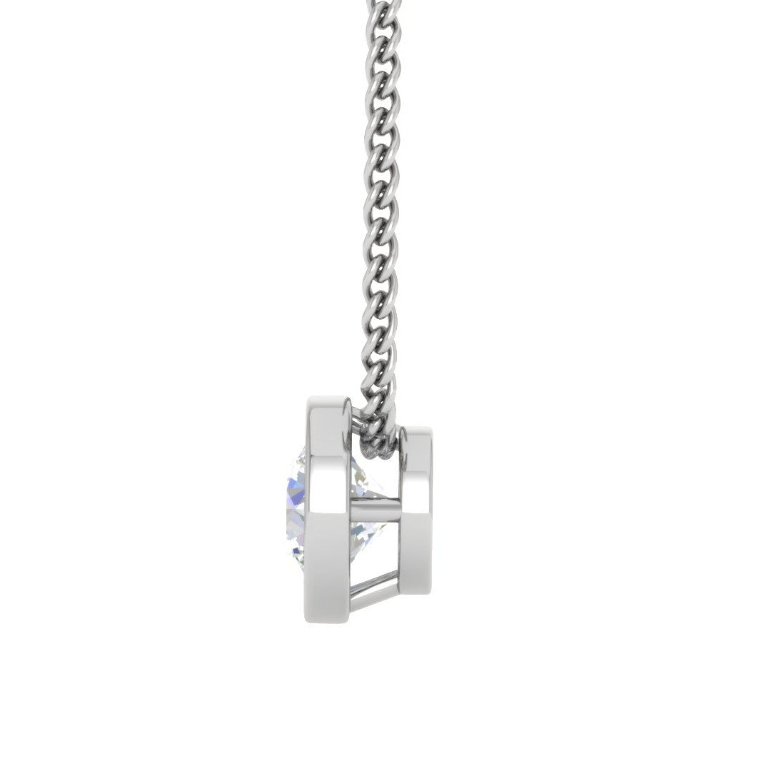 0.70 cts. Platinum Solitaire Pendant for Women JL PT P SP RD 101   Jewelove.US