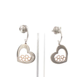 Load image into Gallery viewer, Designer Bouquet of Hearts Platinum &amp; Rose Gold Earrings JL PT E 215   Jewelove™
