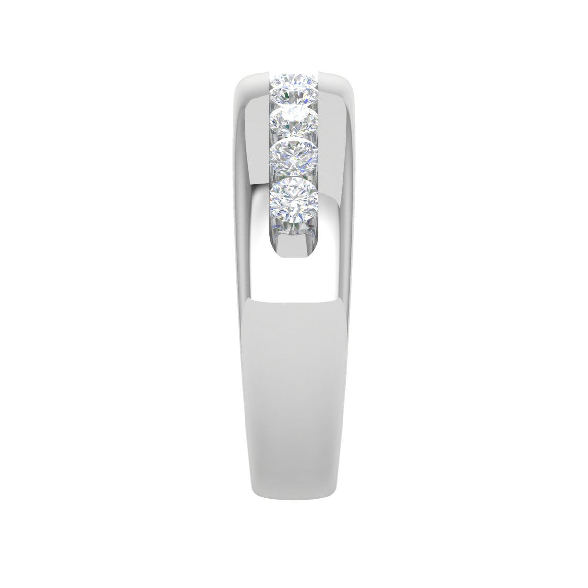 Platinum Ring with Diamonds for Women JL PT MB RD 100   Jewelove.US