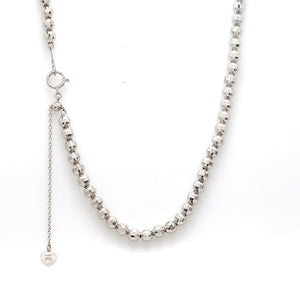 4mm Japanese Platinum Chain with Diamond Cut Balls JL PT CH 744   Jewelove.US