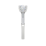 Load image into Gallery viewer, 0.70 cts. Solitaire Accents Diamond Shank Ring JL PT R3 RD 101   Jewelove.US
