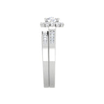 Load image into Gallery viewer, 0.30 cts Solitaire Halo Diamond Split Shank Platinum Ring JL PT RH RD 302   Jewelove.US
