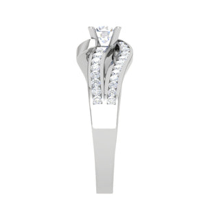 0.30 cts Solitaire Diamond Split Shank Platinum Ring JL PT RP RD 120   Jewelove.US